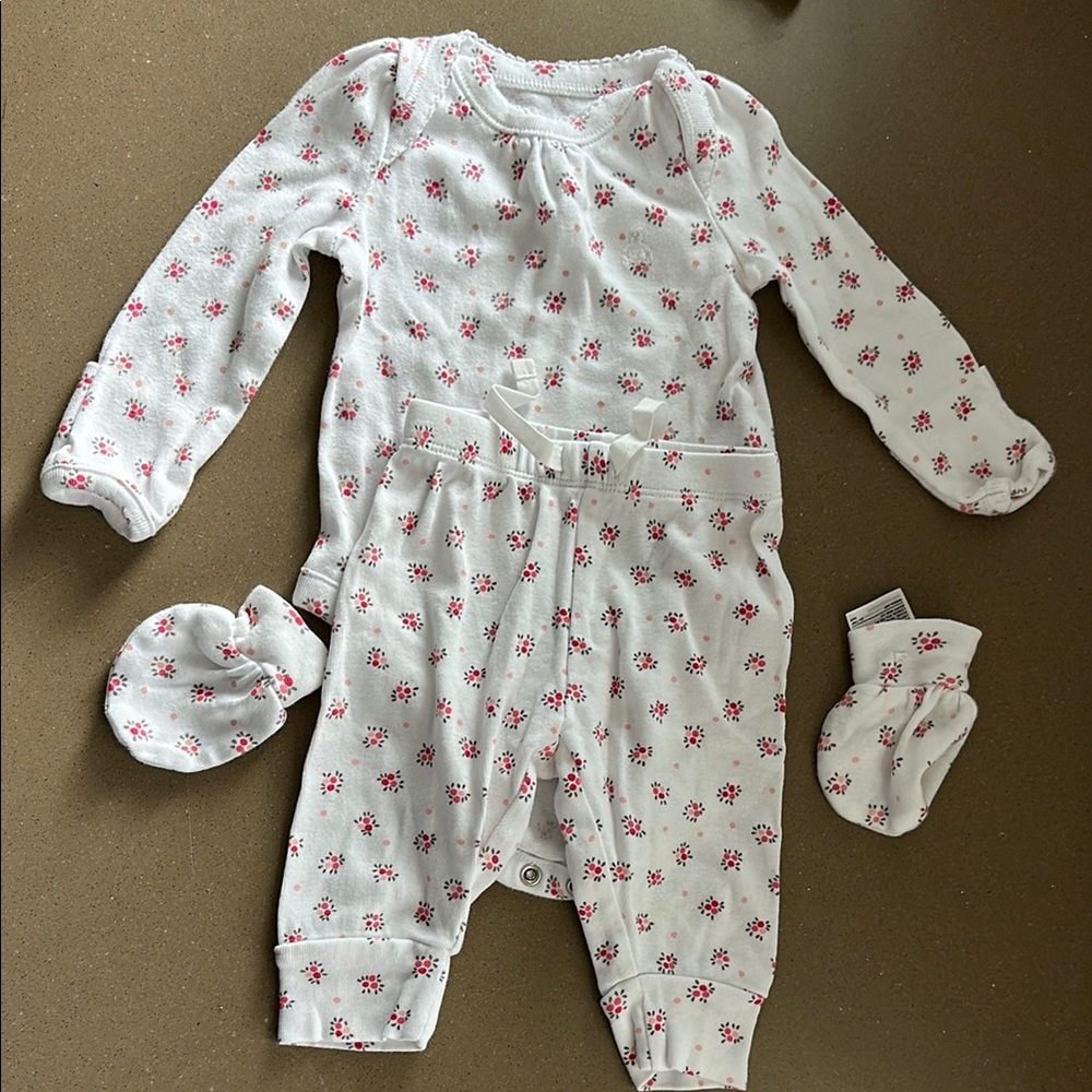 Gap Floral White Kids matching set